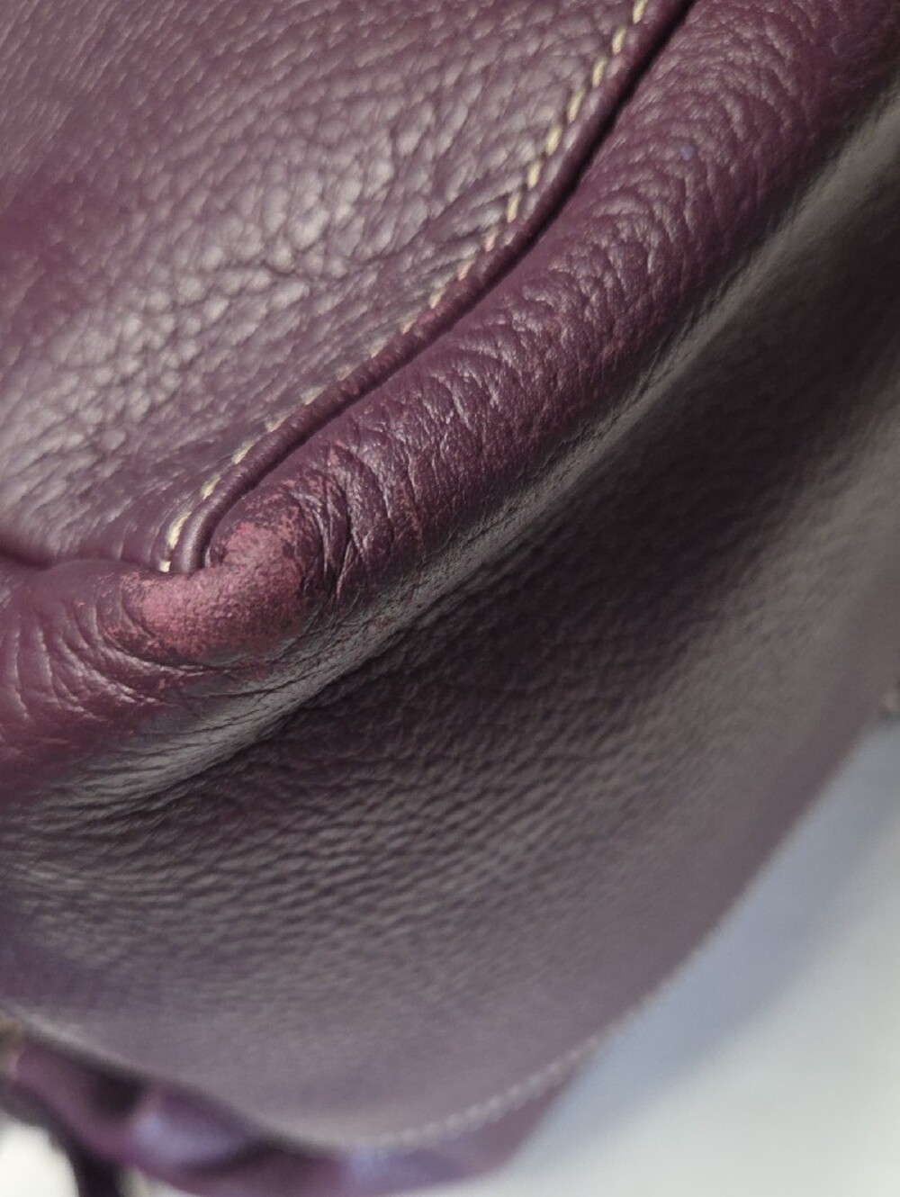 Dooney & Bourke Purple Pebbled Leather Hobo Shoulder Bag - Picture 8 of 13